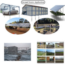 ground screws , anchor , pile application