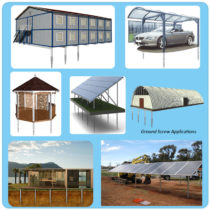 carbon steel ground screws application