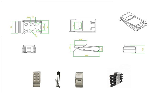 solar cable clips 4 lines