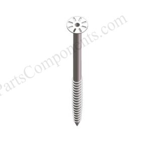 Flange ground screws profile for solar mounting