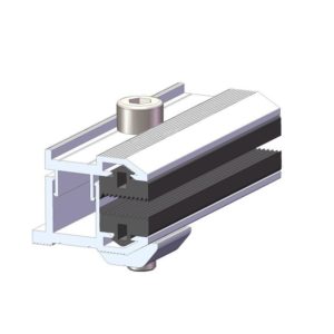 frame less solar panel end clamps profile