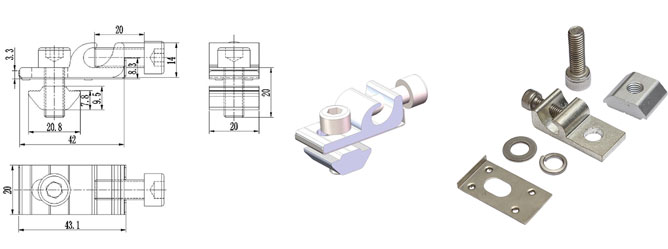 pv grounding lug details