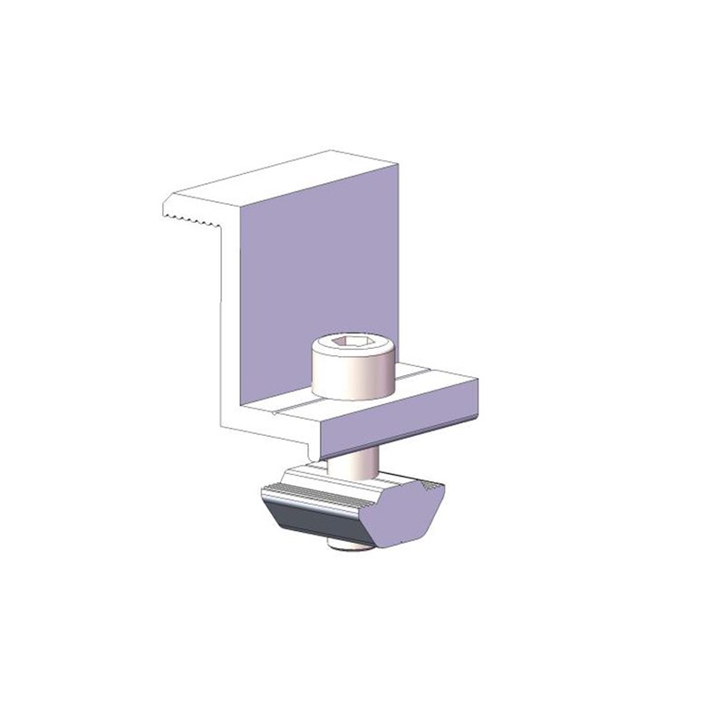 solar end clamp sizes