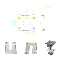 solar panel mounting rail earthing plates Size & drawing for model 3C