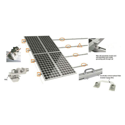 PV module grounding clip 12L