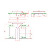 Solar Panel Grounding Plate 5E Drawing & sizes