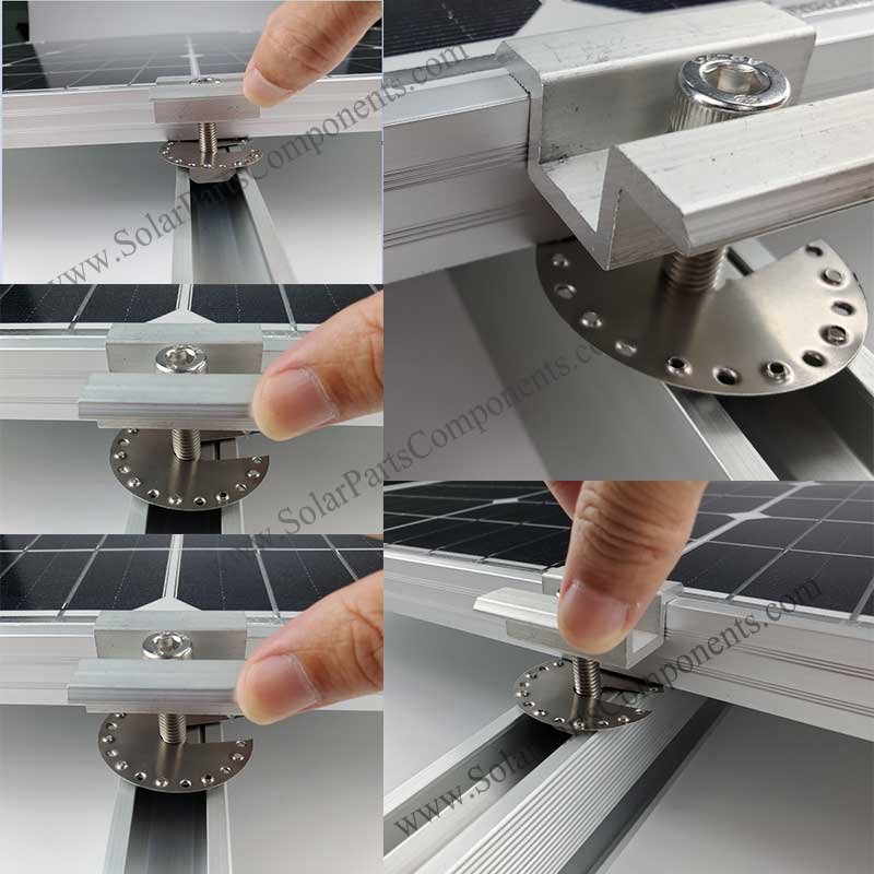 pv module grounding clip washer INSTALLATION