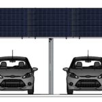 PV module carport system aluminum 13 KW