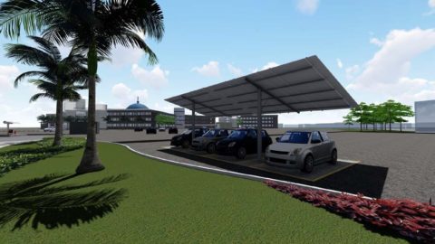 solar panel aluminum carport structure