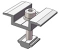 solar carport system mid clamp