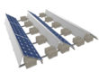 ballasted flat roof solar mounting structure