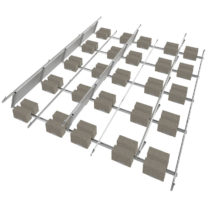 Ballasted Flat Roof Solar Mountin Racking PV module