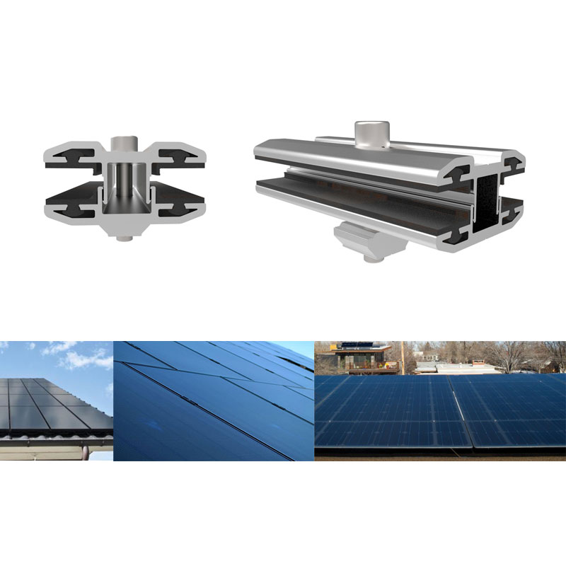 Frameless PV modules With Mid Clamps for Composition Shingle