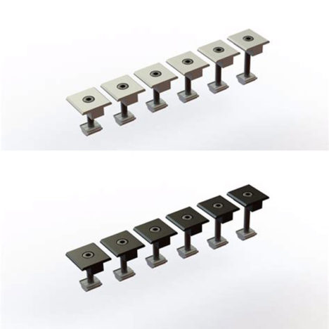 PV modules mid clamp for solar mounting PV modules mid clamp for solar mounting