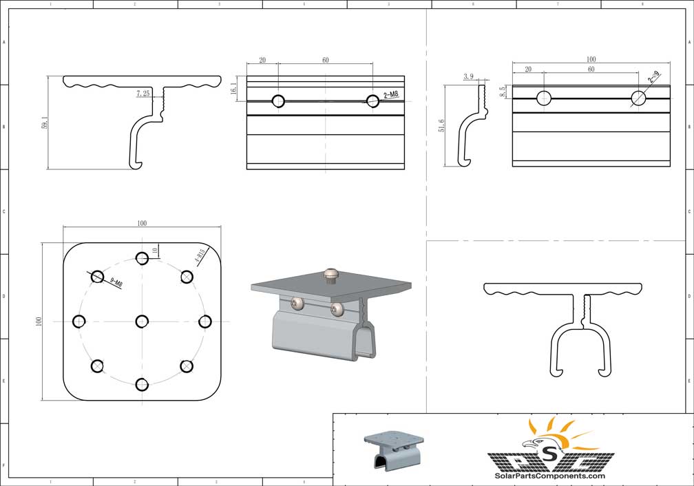 klip lok iron roof pv clamp sizes