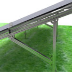 galvanized ground mounting system- A type