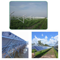 Hot-dipped ground mounting structure - A type project