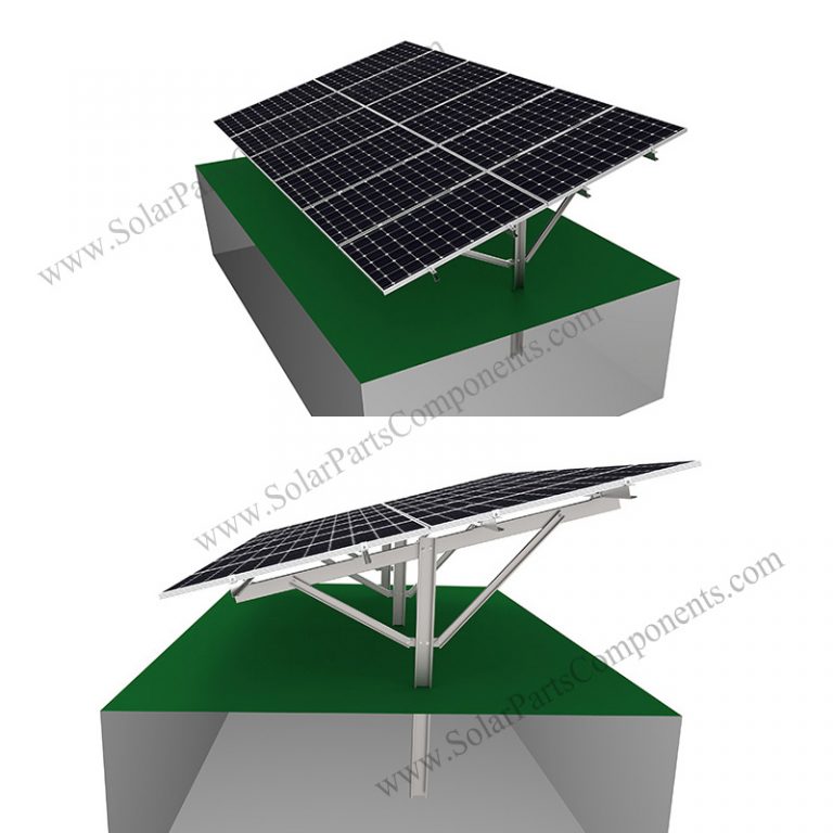 Solar Q235 Carbon Steel Ground Mounting System - A type, hot dipped ...