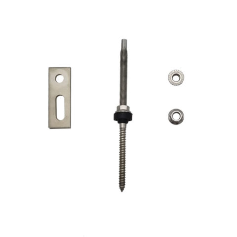 solar panel hanger bolts with support plate