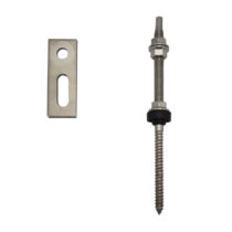 solar roof hanger bolts with support plate