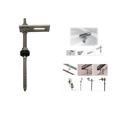solar panel hanger bolts support plate pre-installed