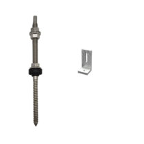 solar panel hanger bolts with L foot bracket