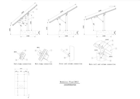adjustable solar panel pole mount