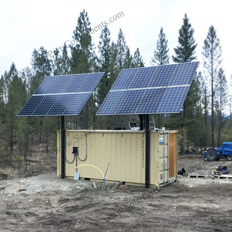adjustable solar pole mounting system