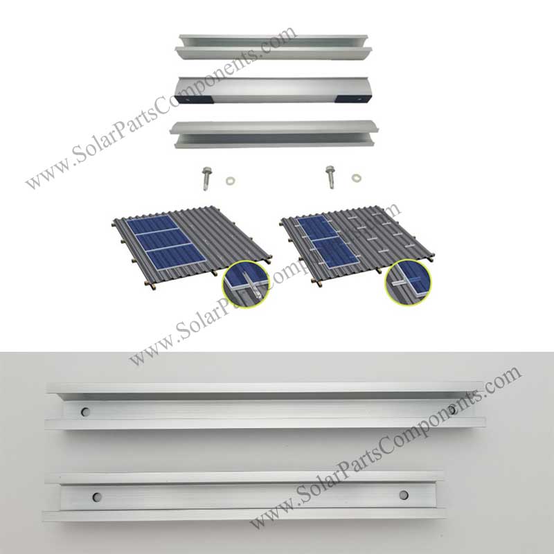 install metal roof with U rail clamp kits