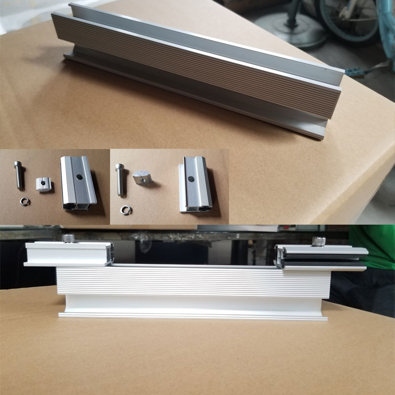 frameless module clamp mounting instruction, side mounted