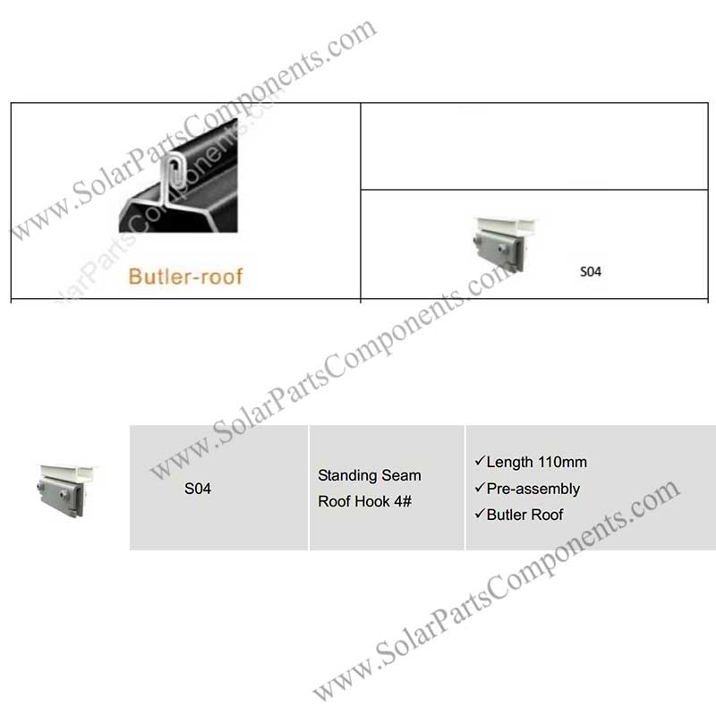 thumbnail image 2 of 6 Pcs Roof Clamp For Standing Metal Roof Standing Seam Roof Clamp 2 of 13