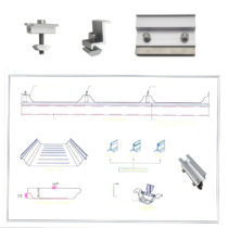solar panel mount metal roofing clamp SPC-IK-S04
