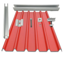 Solar Trapezoid Metal Roofing Rail Brackets Clamp