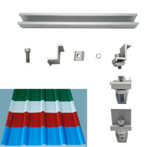PV module trapezoid metal roof panel hooks