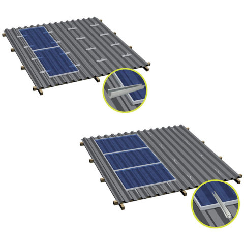 trapezoid metal roof clamps - U shape