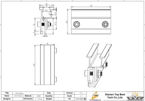 size of Solar-Standing Seam Metal Roof Clamps