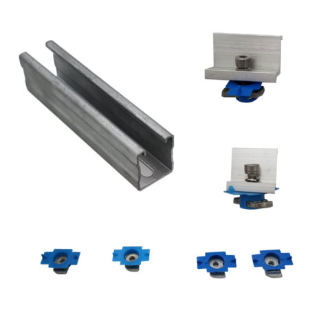 solar end clamps for carbon steel