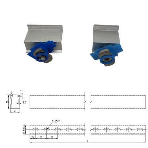 pv module carbon steel end clamps