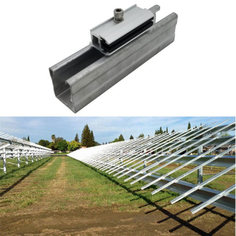 glass thin film module end clamps for Q235 carbon steel