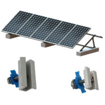 PV module mid clamps for square steel