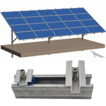 PV module carbon steel mid clamps