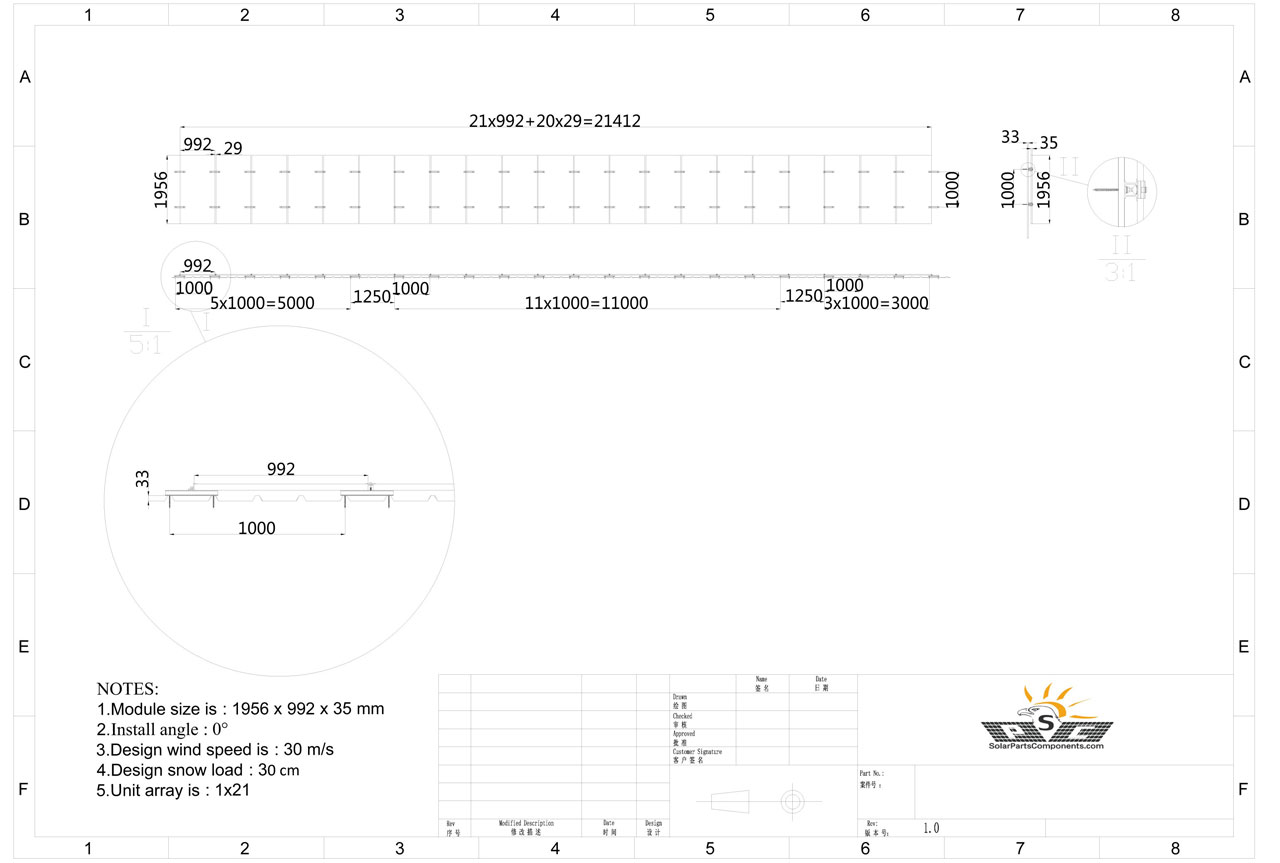 solar metal roof mounting project - U rail