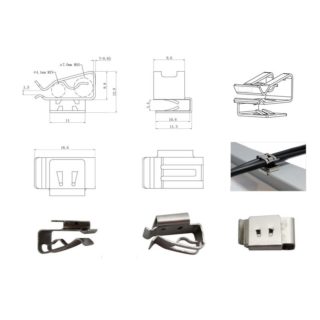 pv panel cable clips 90 degree