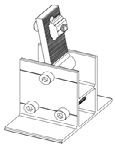 Solar Ballasted Flat Roof Mounting Front Leg