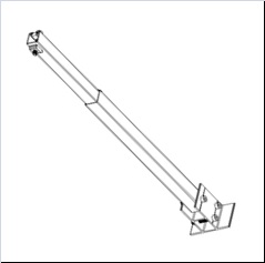 Solar Ballasted Flat Roof Mounting Rear Leg