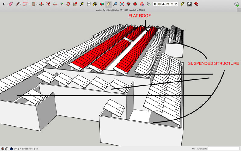 Ballasted Flat Roof Mounting Systems Project planta