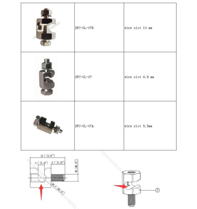 PV modules grounding lugs