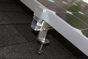 solar panel mounting hanger bolt with L foot