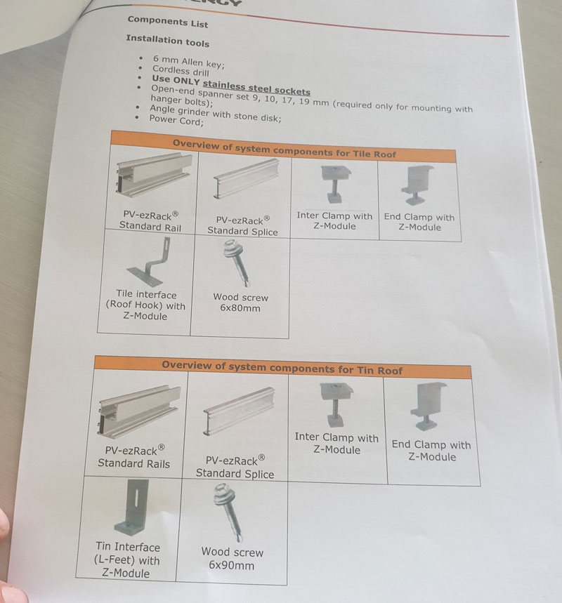 solar panel mounting z bracket kits