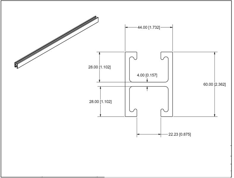 glass bifacial solar panel mounting rail